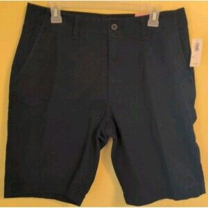 New OLD NAVY Broken-In Straight Blue Flat Front Shorts Men's Sz. 34 10” Inseam
